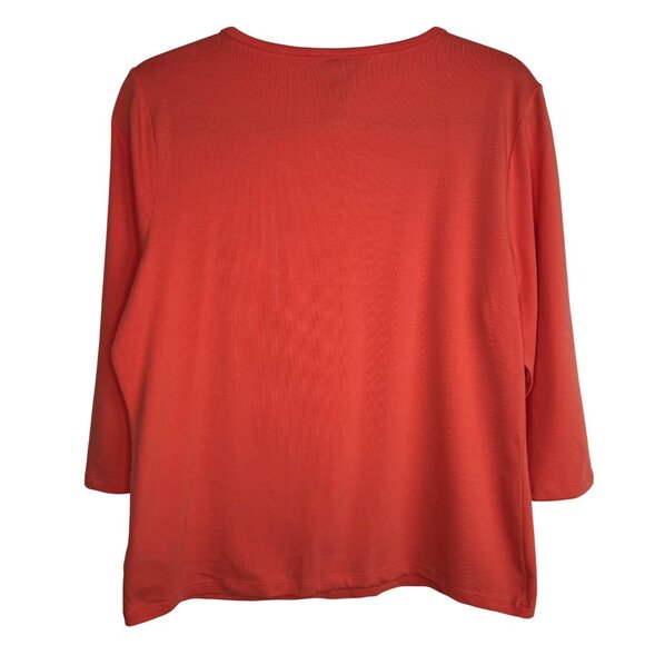 Bundle of‎ 3 NWT New With Tags 1X/XL Womens 95%+ Cotton Blouses with 3/4 Sleeves - Picture 13 of 13